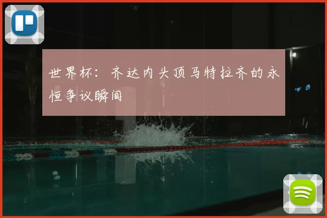 世界杯：齐达内头顶马特拉齐的永恒争议瞬间